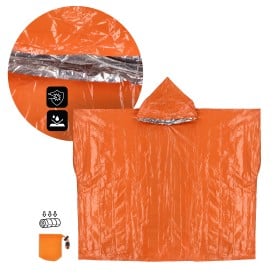 Outdoor thermische poncho - 2-in-1 - survival