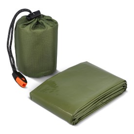 Outdoor Survival Nood-thermoslaapzak-Dried green