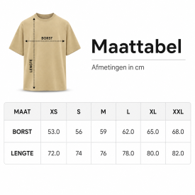 Oversized T-shirt - korte mouwen - 200 g/m² katoen