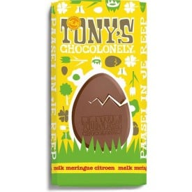 Tony's Chocolonely paas chocoladereep - 180 gram - melk meringue citroen - gepersonaliseerde wikkel