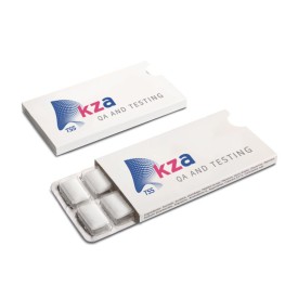 Pakje kauwgom 12 stuks - suikervrij met xylitol - rondom bedrukt