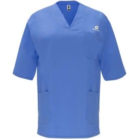Panacea 160 g/m2 unisex servicehemd met korte mouwen -Lab blauw