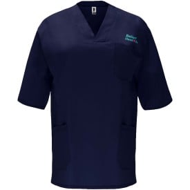Panacea 160 g/m2 unisex servicehemd met korte mouwen -Marineblauw
