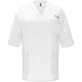 Panacea 160 g/m2 unisex servicehemd met korte mouwen -Wit