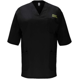 Panacea 160 g/m2 unisex servicehemd met korte mouwen -Zwart