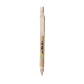 Balpen - papier en tarwestro - blauwe inkt