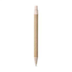 Balpen - papier en tarwestro - blauwe inkt