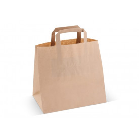 Papieren draagtas 70g/m² 25x26x17cm-Bruin