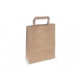 Papieren draagtas 70g/m² 28x22x10cm-Bruin