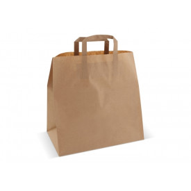 Papieren draagtas 70g/m² 33x32x21cm-Bruin