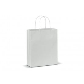 Papieren kraft tas 90g/m² 31x22x10cm-Wit