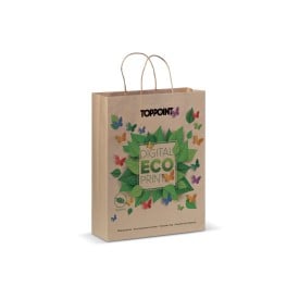 Papieren tas 100 g/m² - A3 - bruin - gedraaid koord