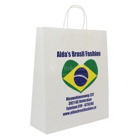 Papieren tas 80 g/m² - A3 - diverse kleuren - papieren koord