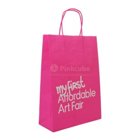 Papieren tas 80 g/m² - A4+ - diverse kleuren - papieren koord