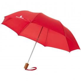20'' 2-section paraplu-Rood-zonder opdruk