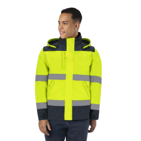 High visibility jack - gewatteerd - waterdicht - reflecterend