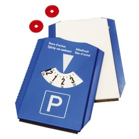 IJskrabber en parkeerschijf 3 in 1 - kunststof - met winkelwagenmuntjes