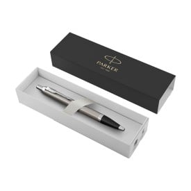 Parker IM Balpen Mat - blauwe inkt-Zilver