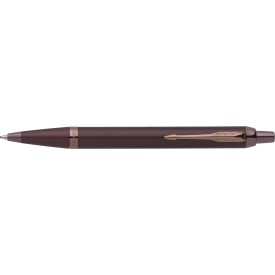 Parker IM Monochrome balpen - metaal - blauwe inkt - kilkmechanisme - geschenkverpakking-Bordeaux