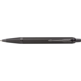 Parker IM Monochrome balpen - metaal - blauwe inkt - kilkmechanisme - geschenkverpakking-Gun metal