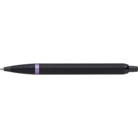 Parker IM Vibrant rings balpen - metaal - blauwe inkt - klikmechanisme - geschenkverpakking