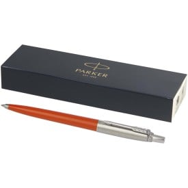 Parker Jotter balpen - gerecycled kunststof en gerecycled RVS - blauwe inkt - geschenkverpakking-Oranje