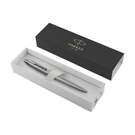 Parker Jotter XL Grey Monochrome Balpen - blauwe inkt-Steel grey