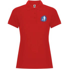 Pegaso Premium damespolo met korte mouwen-Rood