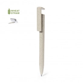Polus balpen - tarwestro - blauwe inkt - telefoonhouder clip