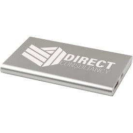 Pep type-C powerbank van 4000 mAh van gerecycled aluminium -Zilver