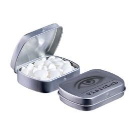 Mini scharnierblikje-Zilver