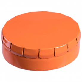 Pepermunt super mini clic clac blikje-Oranje