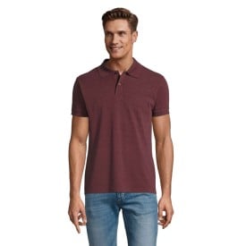 Perfect men pERFECT-heren polo-180g-Heather oxblood