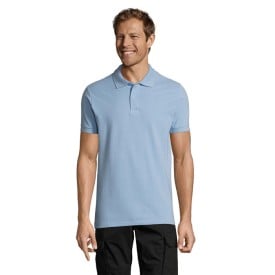 Perfect men pERFECT-heren polo-180g-Hemels blauw