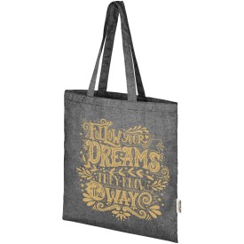 Pheebs 150 g/m² Aware™ gerecyclede draagtas -Heather zwart