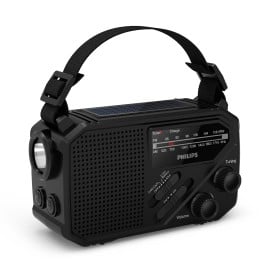 Philips TAR1609 Noodradio met Analoge FM/AM-tuner en Zaklamp-Zwart