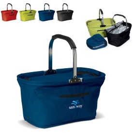 Opvouwbare picknickmand koeltas 25 L - polyester - draaghandvat