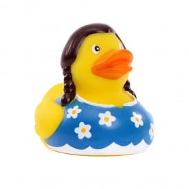 Piepende eend beierse vrouw
