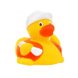 Piepende eend bouwvakker