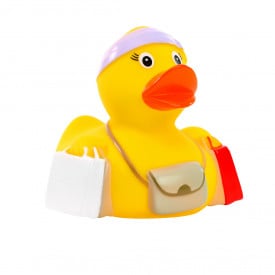 Piepende eend winkelen