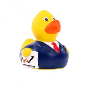 Piepende eend zakenman