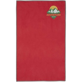 Pieter GRS ultralichte en sneldrogende handdoek 30 x 50 cm-Rood