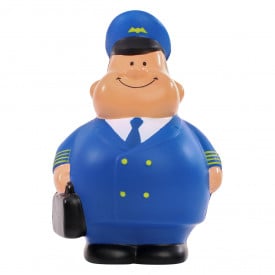Bert® anti stress figuur - piloot - 10 cm