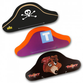 Piratencaps - 275 g/m² karton - met elastiek