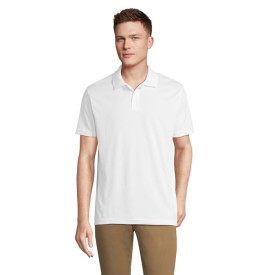 PITCHER UNISEX POLO-White