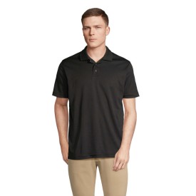 PITCHER UNISEX POLO-Zwart