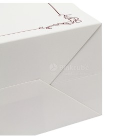 Papieren tas 170 g/m² - A3 liggend - wit - all over bedrukt - katoenen koord