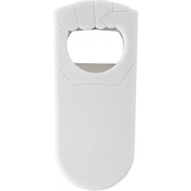 Plastic bottle opener-Wit