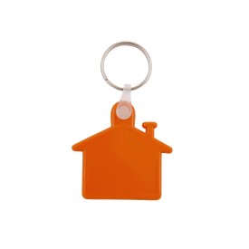 Huis sleutelhanger - kunststof - 4.5 cm