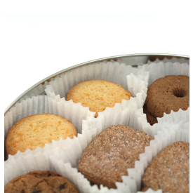Plat Rond Blik Koekjes